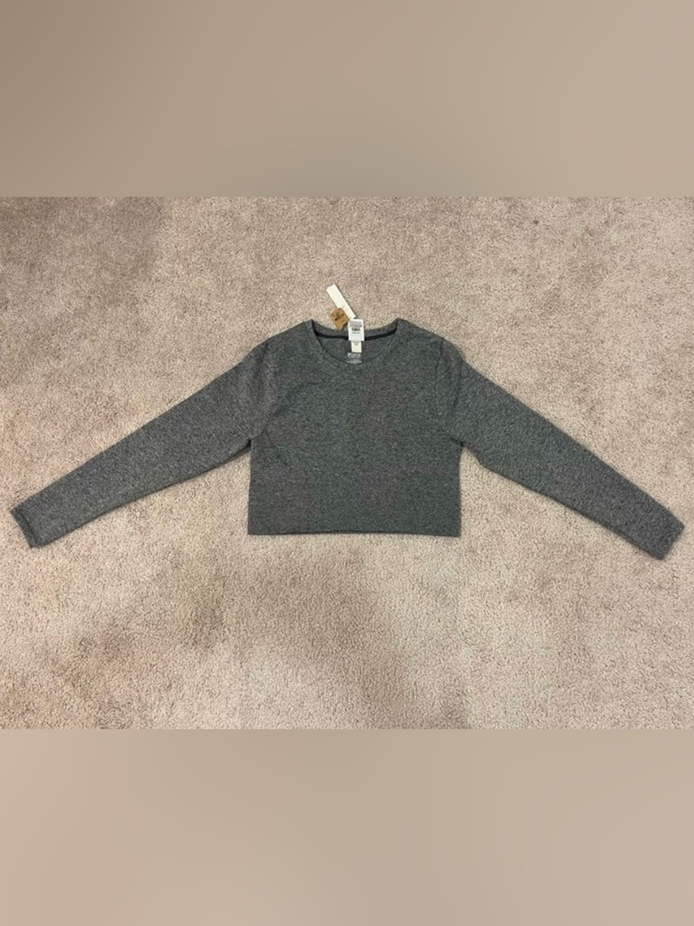 PINK Victoria's Secret Cropped Long Sleeve Top